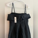 Banana Republic  Petite 0 Black Linen Blend Strapless Wide-Leg Jumpsuit NWT Photo 6