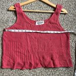 Absolutely  Cotton Pink Crop Top Oversized Casual Spring Summer Medium Photo 4