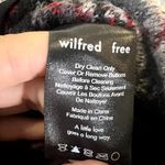 Aritzia  Wilfred Free Off Duty plaid wool blend jacket coat size M black red Photo 6