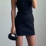 House of Harlow  Ribbed Black Stretchy Dress Photo 0