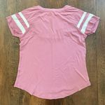 Pink Rose baseball jersey style tee shirt, size S Photo 2