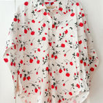 Florence by Mills Couch Date Floral Cotton Sleep Shirt‎ Size Small NWOT Red Photo 0