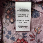 Artesia Women's Top Sleeveless Purple Floral Boho Chic Tie Front Size M EUC Size M Photo 7