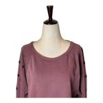 joe's jeans  Collection Sweatshirt Women Small Mauve Purple Izzy Grommet Pullover Photo 3