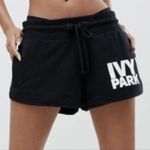 Ivy Park Ivy‎ Park Women's Small Black Shorty Shorts Spell Out Shorts Photo 0
