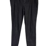 Chicos Platinum Denim Jeans Size 2.55 Black Wash Riding Zip Ankle Womens Photo 0