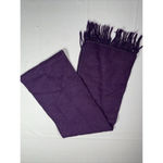 Ccahuantico Scarf‎ Alpaca Purple Fringe 70x8.5" NWOT Photo 2