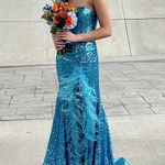 Sherri Hill Blue Gown Photo 1