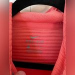 Nike  Hoodie Women’s Pink Coral Striped Pullover Sweatshirt Ribbed Dri Fit Size S Photo 8