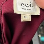 ECI  New York hi quality Burgundy dress Size XL Photo 3