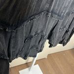 Sacred Threads Embroidered Black Tunic with Red and Green Floral Design Photo 5