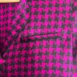 Fleur Du Mal Houndstooth Patterned Button Down Top Womens Small Violet Pink Photo 5
