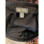 Lila Rose Lily rose sequin rose and black mini skirt size medium Photo 3