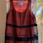Vera Wang Lavender Label 100% Silk Double Layer Tank in Pink & Black size Small Photo 0