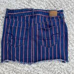 American Eagle Outfitters Stripped Red White Blue Hi-Rise Mini Skirt Photo 2