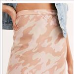 Free People  Kendall Pink Camo Midi Skirt Photo 2