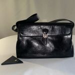 Gianni Chiarini • Vintage Cow Leather Black Shoulder Bag Y2K Italy Coin Pouch Photo 1
