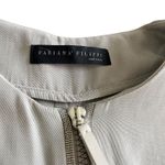 Fabiana Filippi Italian Neutral Gray 3/4 Sleeve Quarter Zip Tunic Shift Dress S Photo 1