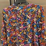 Anthropologie ๐๐ Colloquial Yoked Buttondown Blouse Oh Deer Novelty Print US 10 Photo 8