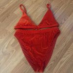Dippin' Daisy's Red Velvet Bikini Set Size Large Photo 0