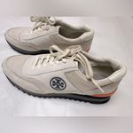 Tory Burch  Cream and Navy Sneakers Photo 3