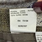 Max Mara Weekend Wrap Mini Skirt 12 Khaki Wool Glen Plaid Winter Dark Academia Tan Photo 10