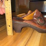 Born Brown Leather Clogs Buckle Accent Comfortable Slip On boho lagenlook 11/43 Photo 6