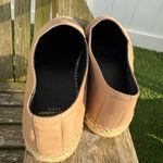 Saint Laurent Authentic Yves  YSL Logo Lambskin Leather Espadrille Nude Size 38 R Photo 1