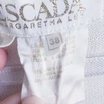 Escada Vintage Semi Sheer Long Sleeve Beaded Blouse Tan Size M Photo 6