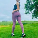 Victoria's Secret Victoria’s Secret Sport Pastel Lavender High Waisted Activewear Workout Leggings Photo 2