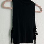 SheIn Mock Neck Knot Side Knit Top Photo 2