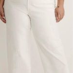 Madewell Jeans The Plus Perfect Vintage Wide-Leg Crop Tile White 20W NWT New Photo 1