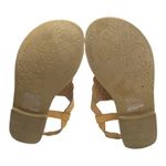 Sonoma ᪥ Laser Cut Vegan Leather Gladiator Thong Flat Sandals ᪥ Butter Yellow 6M Photo 11