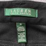 LAUREN Ralph Lauren Women's Black Straight Leg Dress Pants Size 16 Rayon Blend Photo 3