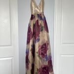 Soiéblu NWOT Ivory Floral Satin Gown ✨ Photo 5