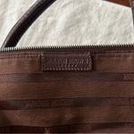 Vintage 90s Y2K Molton Brown London Leather Top Handle Bag Satchel Purse Brown Photo 10