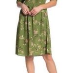 Bobeau Cinch Sleeve Smocked Waist Dress Size Medium Photo 0