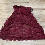 Olivaceous Olivacous Maroon Lace Halter Bralette Women’s Small Photo 0