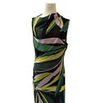 Women’s Donna Morgan Green & Lime Long Bodycon Cocktail Dress Sz 14 Photo 1