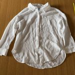 100% Cotton White Textured Button Photo 1