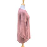 Topshop  Oversized Sweater Sz 6 Dusty Rose Pink Puff Sleeves  NWT Cozycore Photo 2