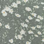 Buffalo David Bitton sage green floral short sleeve blouse top for women Photo 4