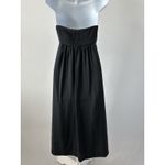 Banana Republic  Black Silk Fit and Flare Strapless Midi Dress, Sz 2 (b29) Photo 3