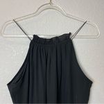 BNWT! LOVE STITCH Black Chiffon Maxi Dress w/Tribal Stitching Size M Photo 8