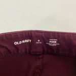 Old Navy women’s high-rise pixie secret smooth pockets maroon stretch pants 0 P Photo 5