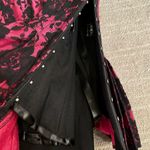 Hot Pink Black Lace Steel Boned Lace Up Back Corset Size 22 NWT Photo 2