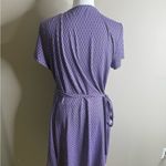 Eddie Bauer  Purple wrap Dress V-neck short Sleeves size xl free dry travex Photo 5