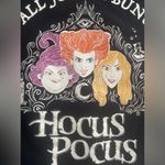 Disney It's all just a bunch of Hocus Pocus Black Sweatshirt Size L Halloween Photo 3