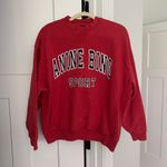 ANINE BING  Sport Red Jaci Sweatshirt Pullover Photo 1