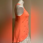 Charlotte Russe Florescent Orange Sleeveless Top with Copper Spike Accents Sz M Photo 3